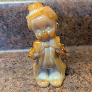 Vintage Boyd Glass Clown Figurine EUC